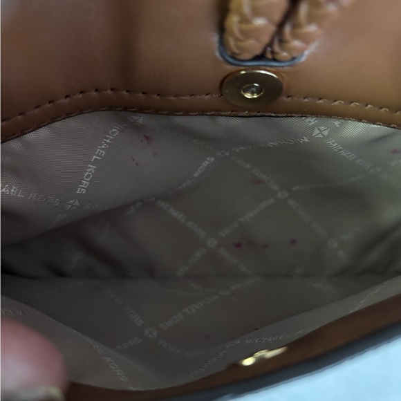 Michael Kors Brown Crossbody Bag with Monogram Print Great condition - Picture 7 of 13